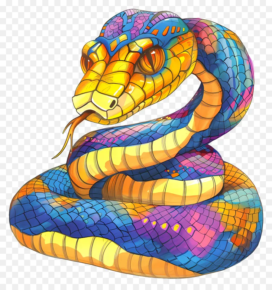 Serpiente，Serpiente Colorida PNG