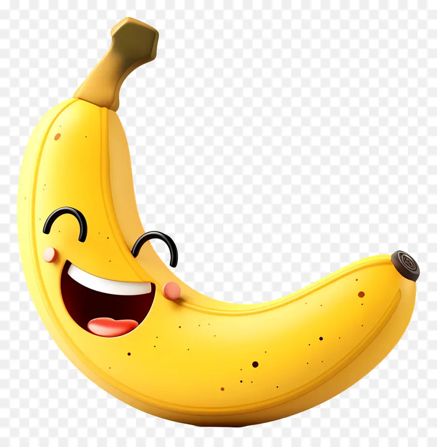 Fruta De Dibujos Animados 3d，Banano PNG