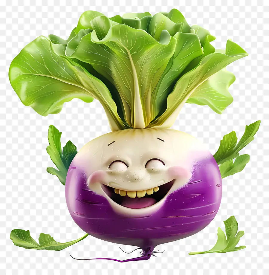 Vegetales De Dibujos Animados 3d，Nabo PNG