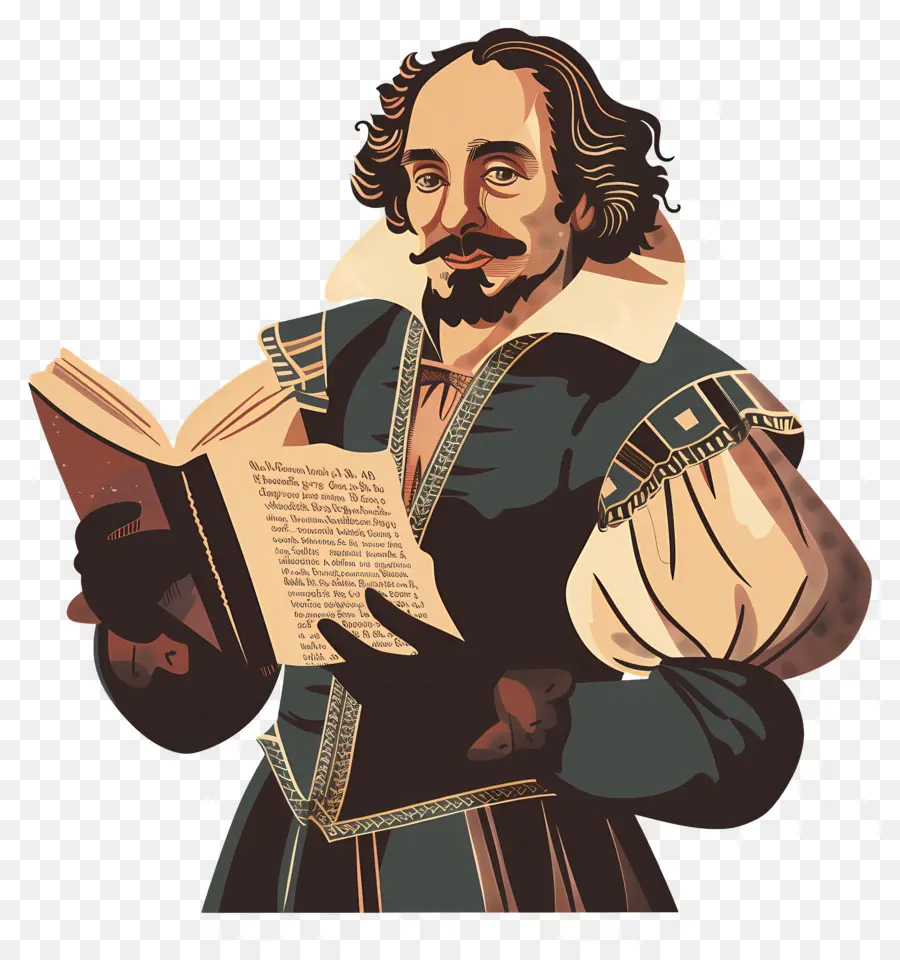 Shakespeare Día，Ropa Medieval PNG