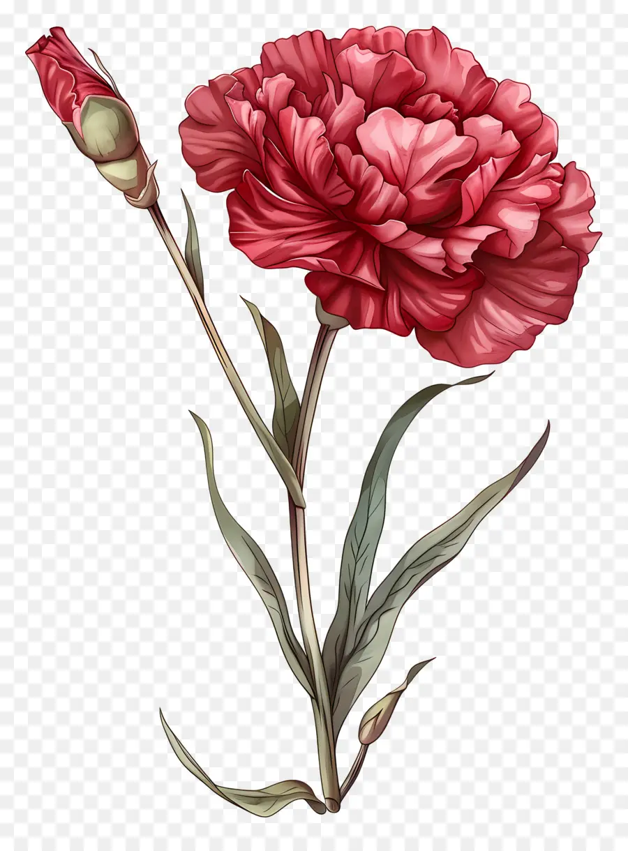 Clavel，Clavel Rojo Y Blanco PNG