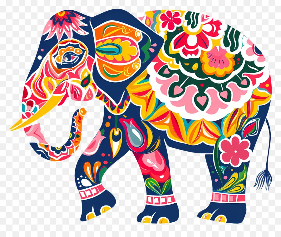 El Festival De Songkran，Elefante PNG