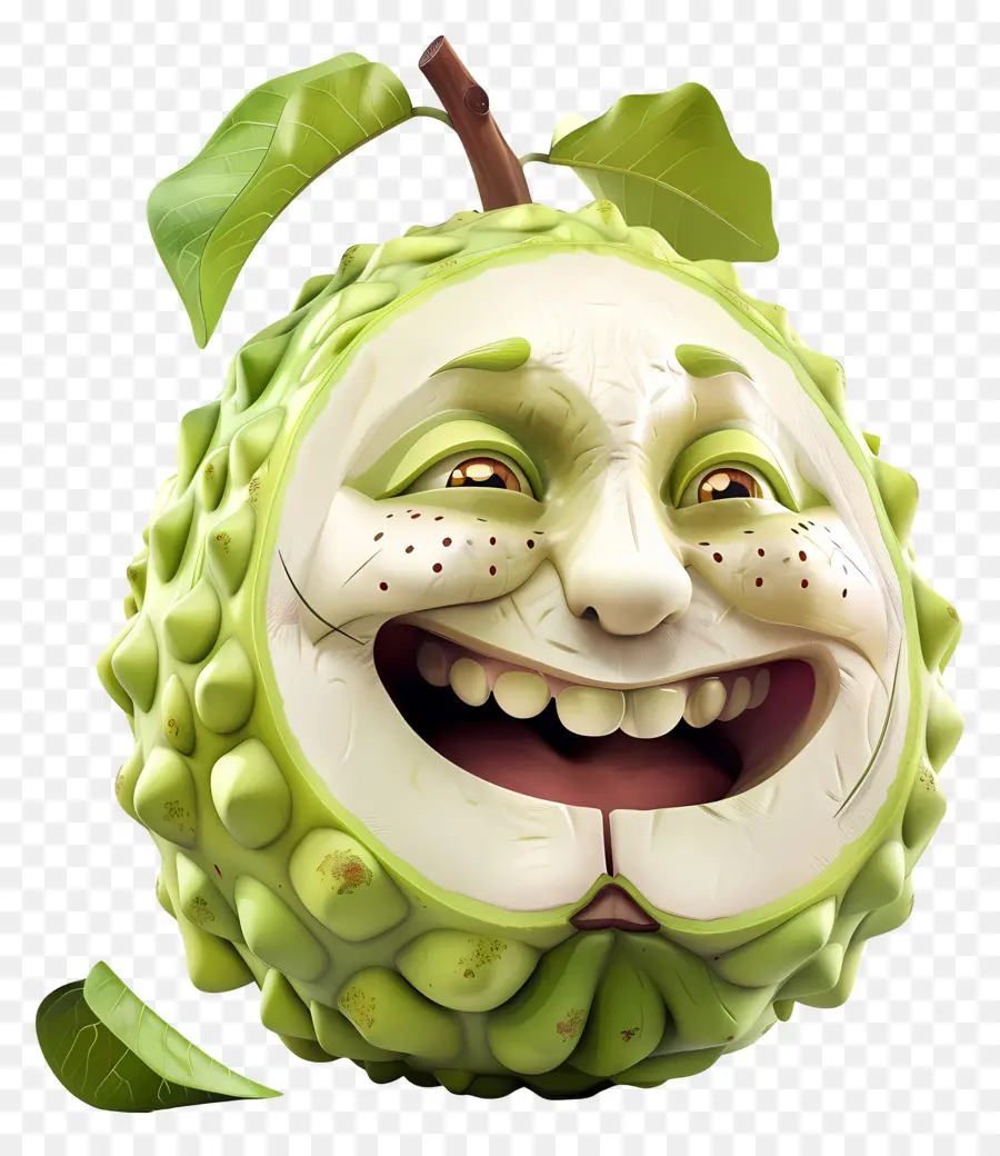 Fruta De Dibujos Animados 3d，Manzana Verde PNG