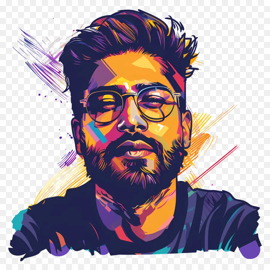 Allu Arjun，Hombre Colorido PNG