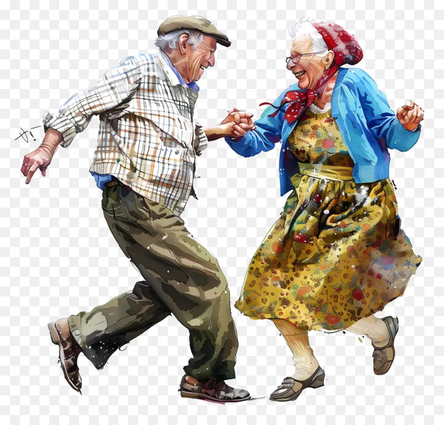 Día De Baile，Pareja De Ancianos PNG