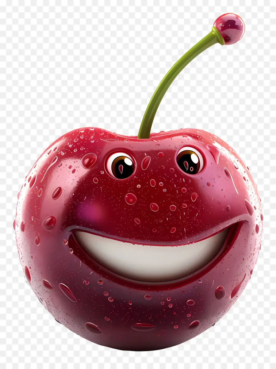 Fruta De Dibujos Animados 3d，Carácter De Cereza PNG