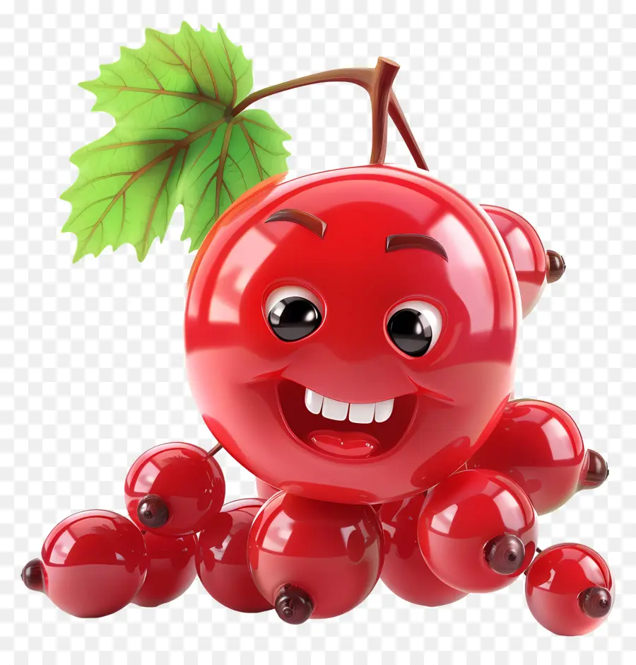 Fruta De Dibujos Animados 3d，Uva Roja PNG