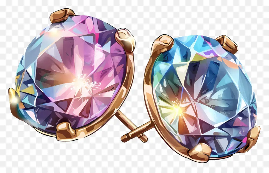 Pendientes Del Perno Prisionero，Aretes De Diamantes PNG