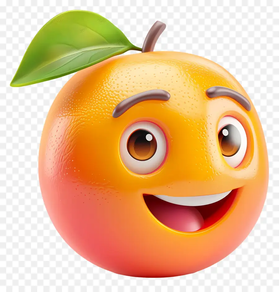 Fruta De Dibujos Animados 3d，Naranja PNG