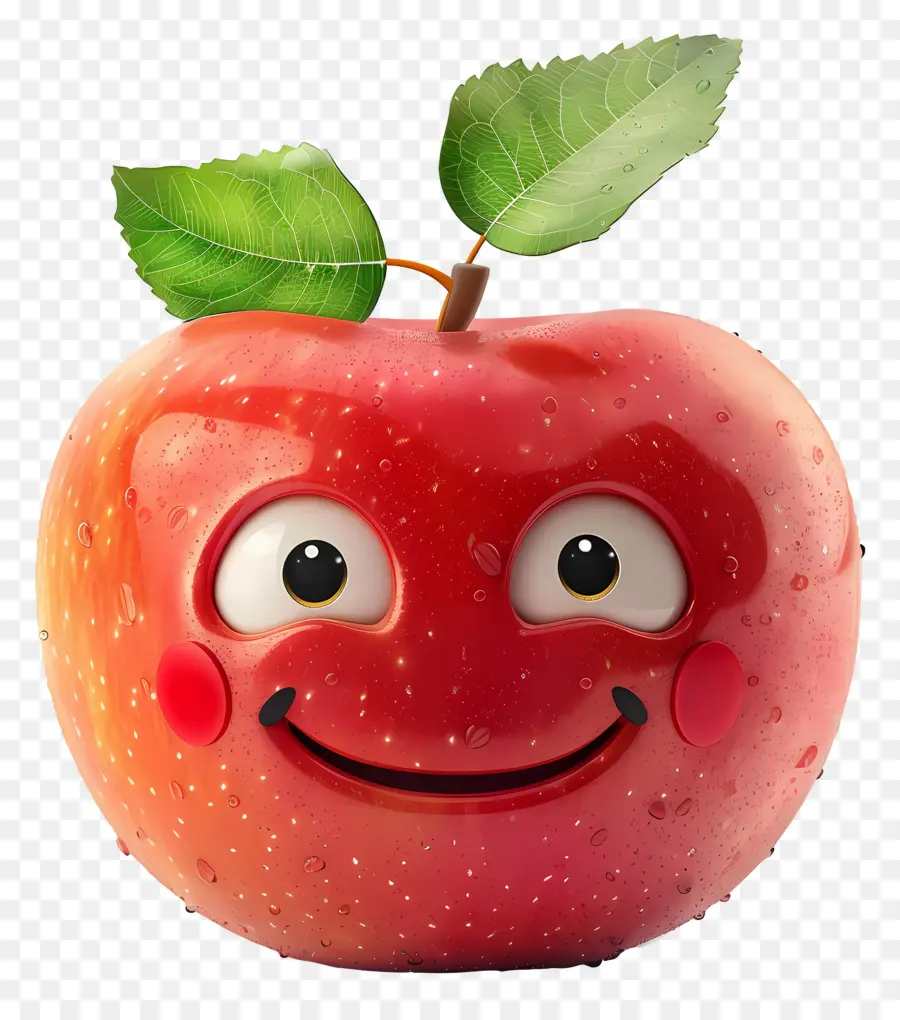 Fruta De Dibujos Animados 3d，Apple PNG