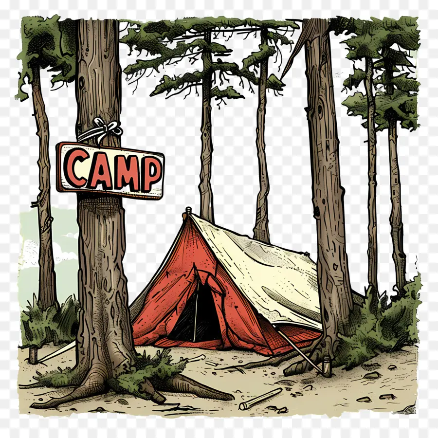 Campamento，Carpa PNG