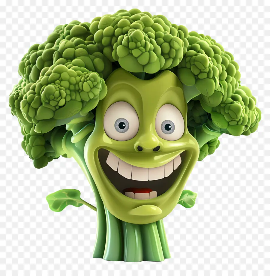 Vegetales De Dibujos Animados 3d，Brócoli PNG