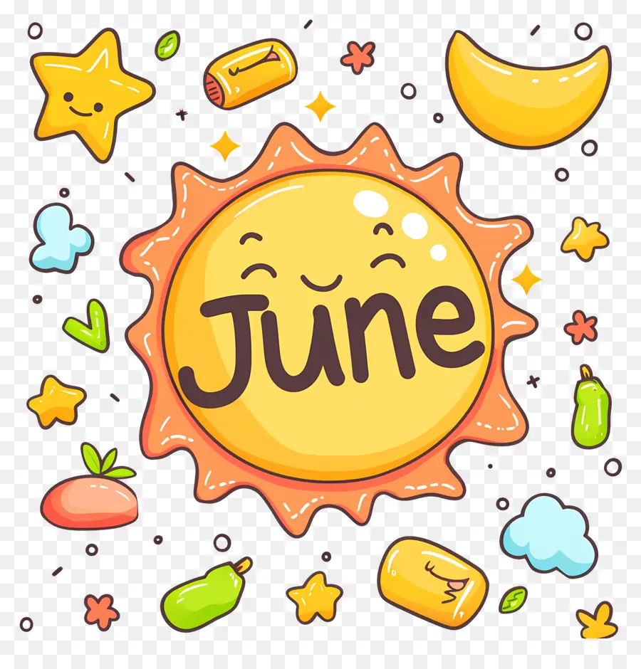 Hola De Junio，Carita Linda PNG