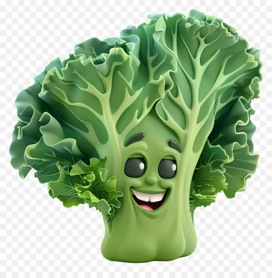 Vegetales De Dibujos Animados 3d，Planta Sonriente PNG