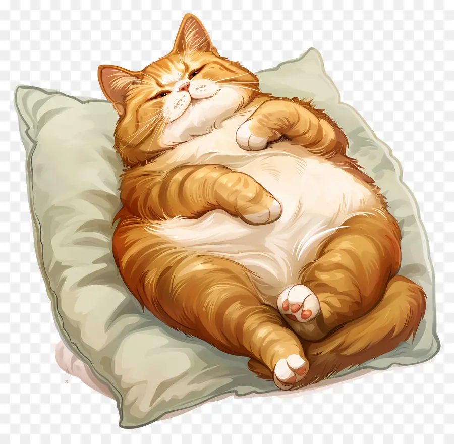 Gato Pelirrojo，Gato Durmiendo PNG