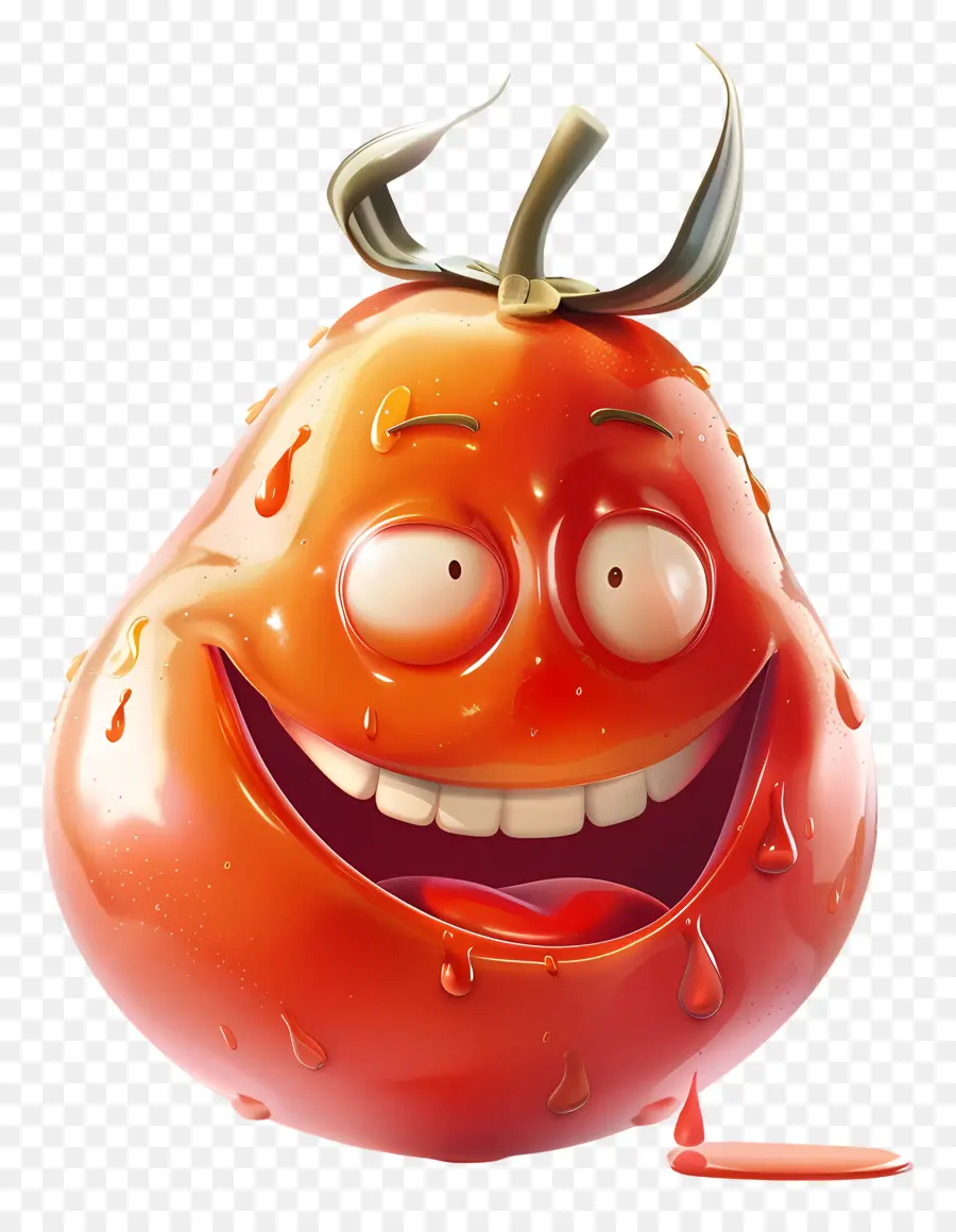 Fruta De Dibujos Animados 3d，Tomate PNG