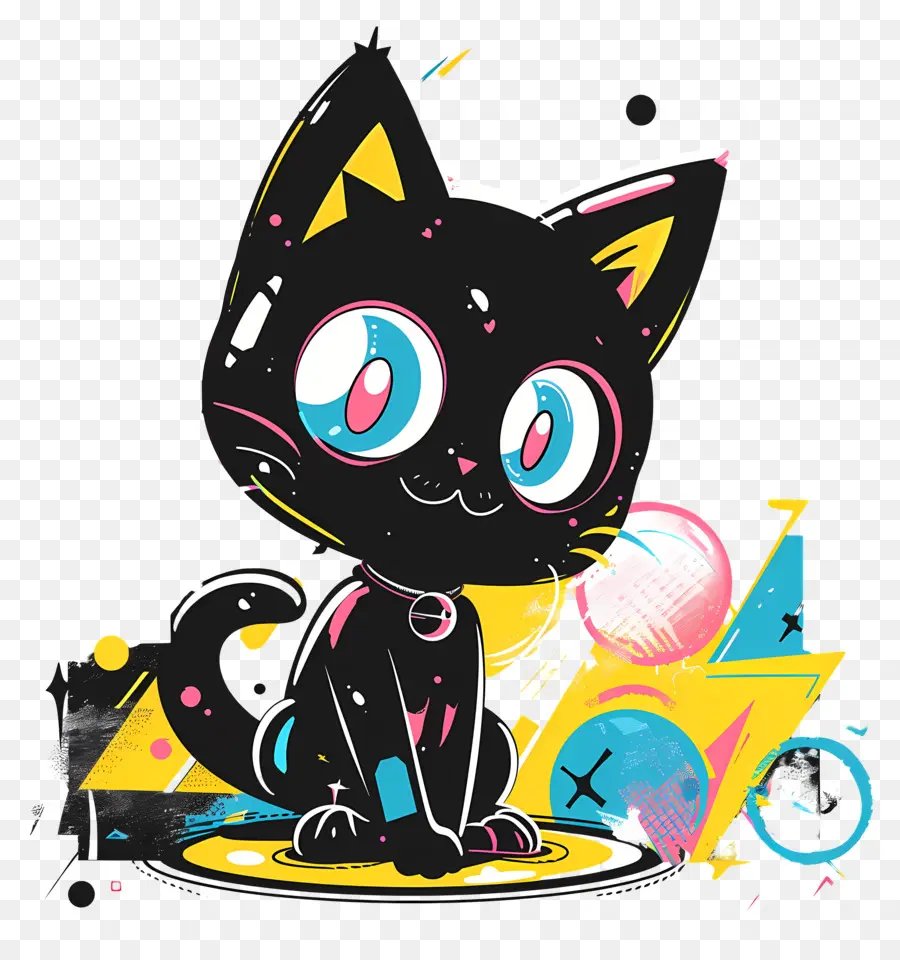 Kuromi，Gato Negro PNG