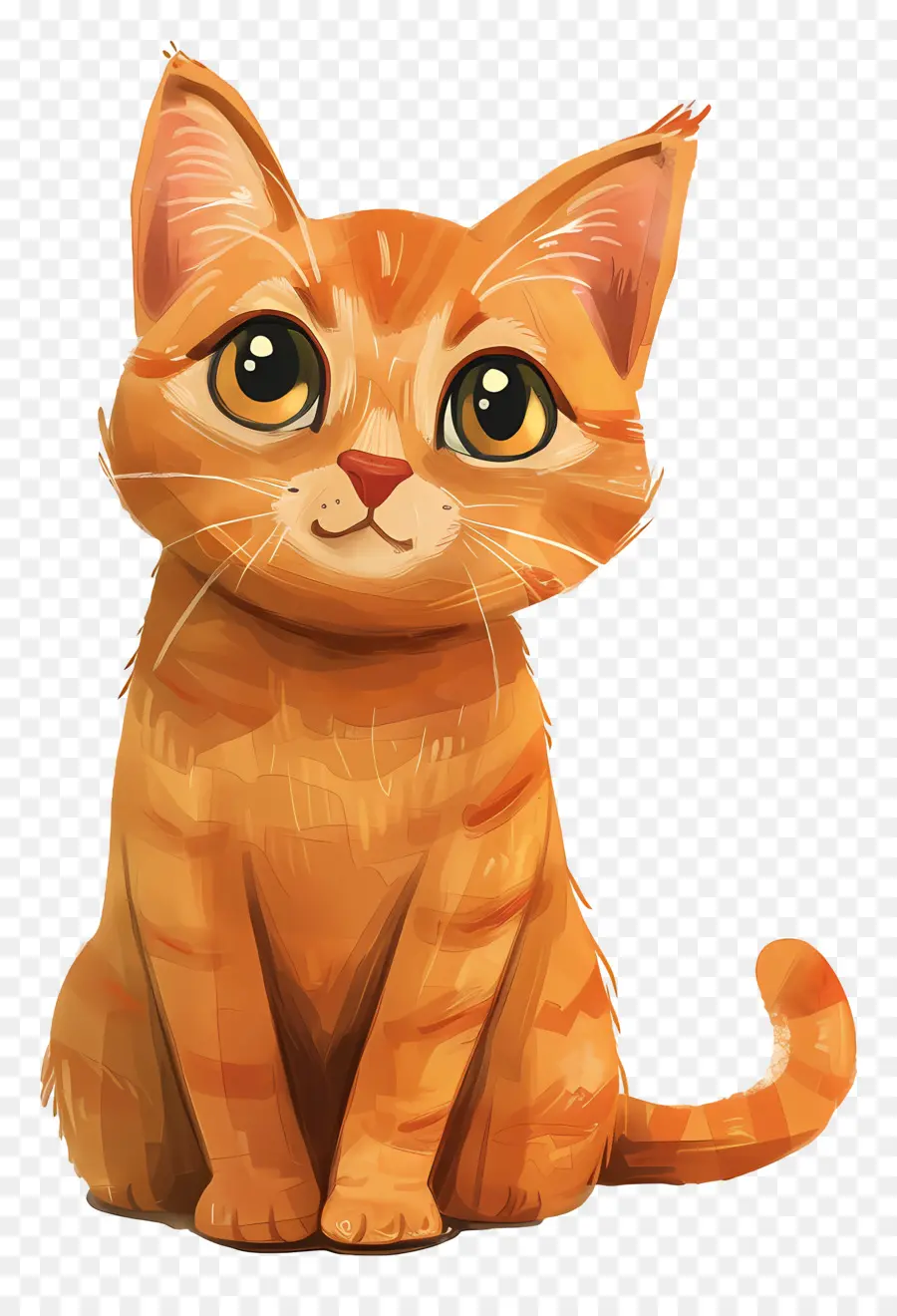 Ginger Cat，Gato Atigrado Naranja PNG