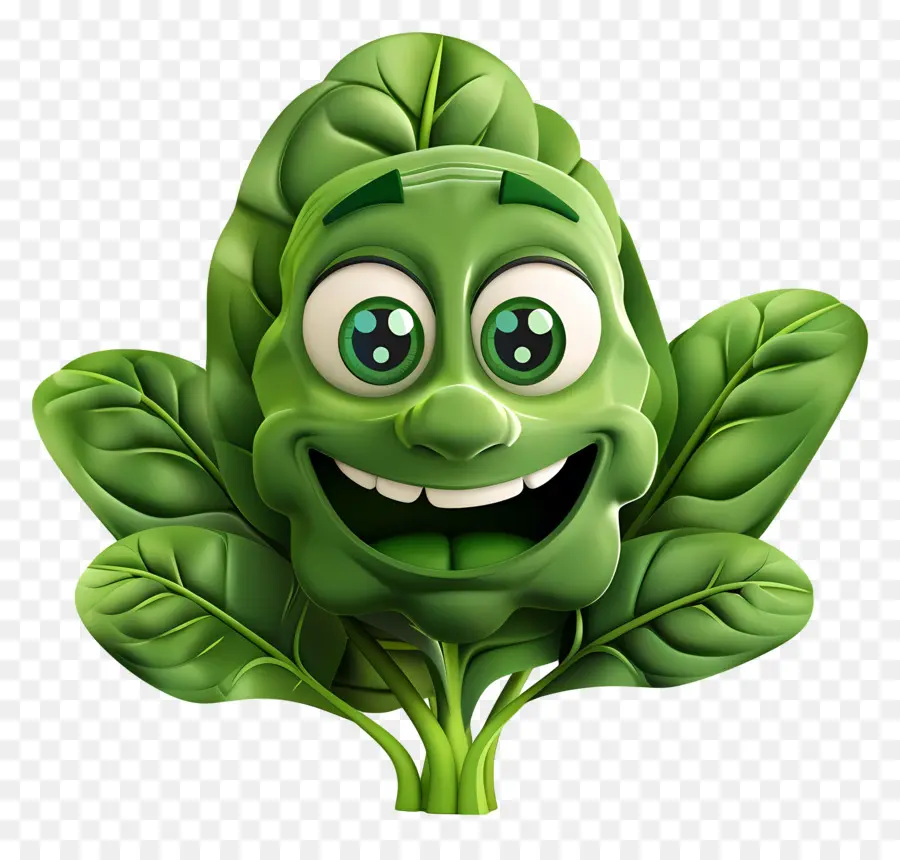 Vegetales De Dibujos Animados 3d，Feliz Planta PNG