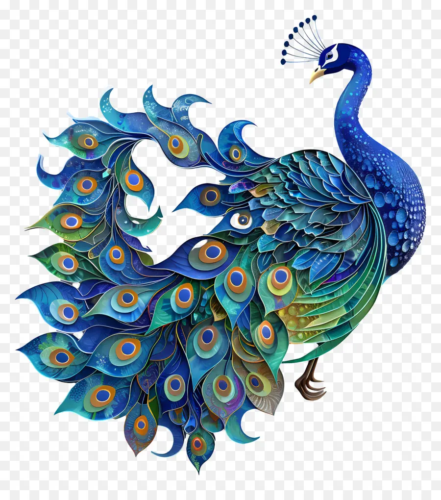 Pavo Real，Plumas PNG