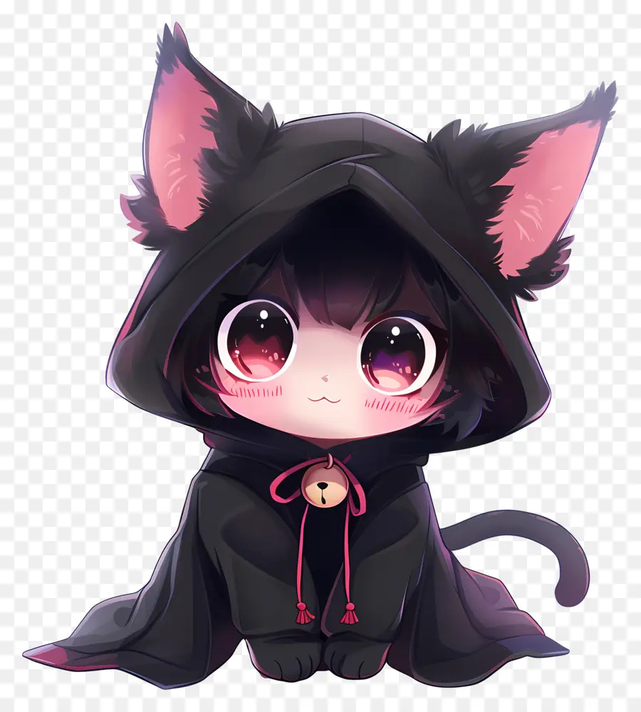 Kuromi，Gato Negro PNG