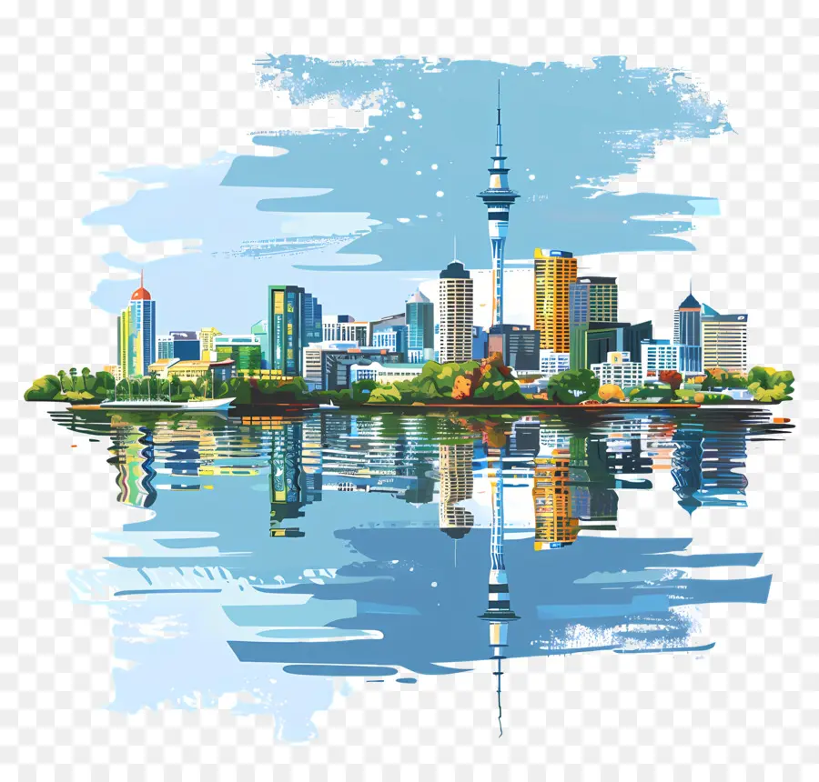 Auckland Skyline，Auckland PNG