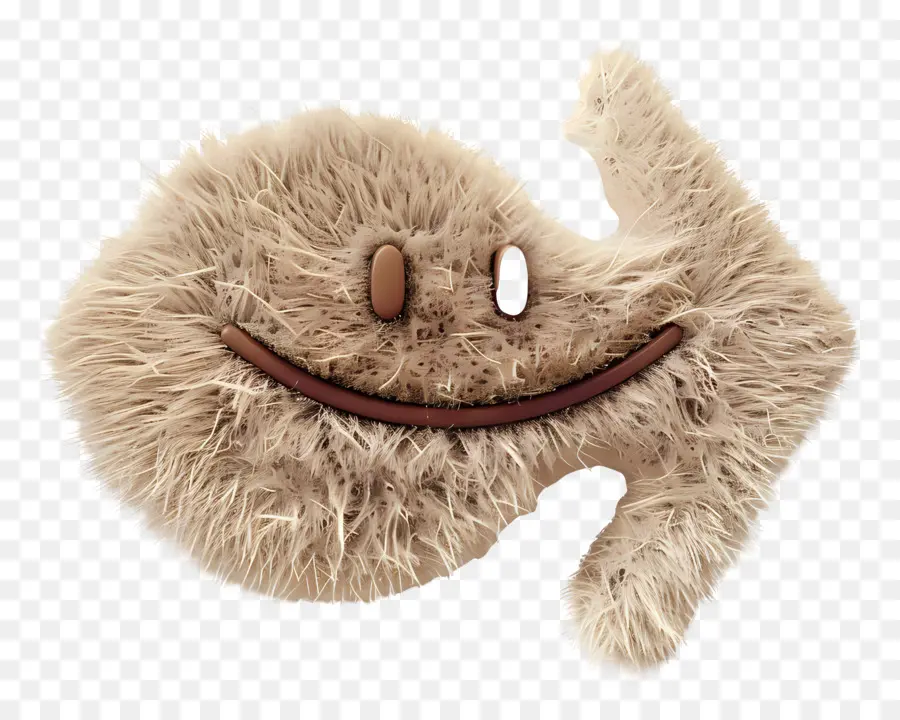 Cartoon Fuzzy，Animal De Peluche PNG