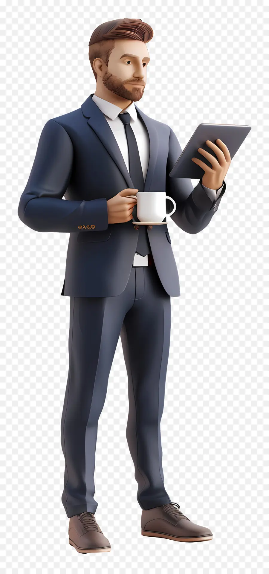 El Empresario，Modelo En 3d PNG