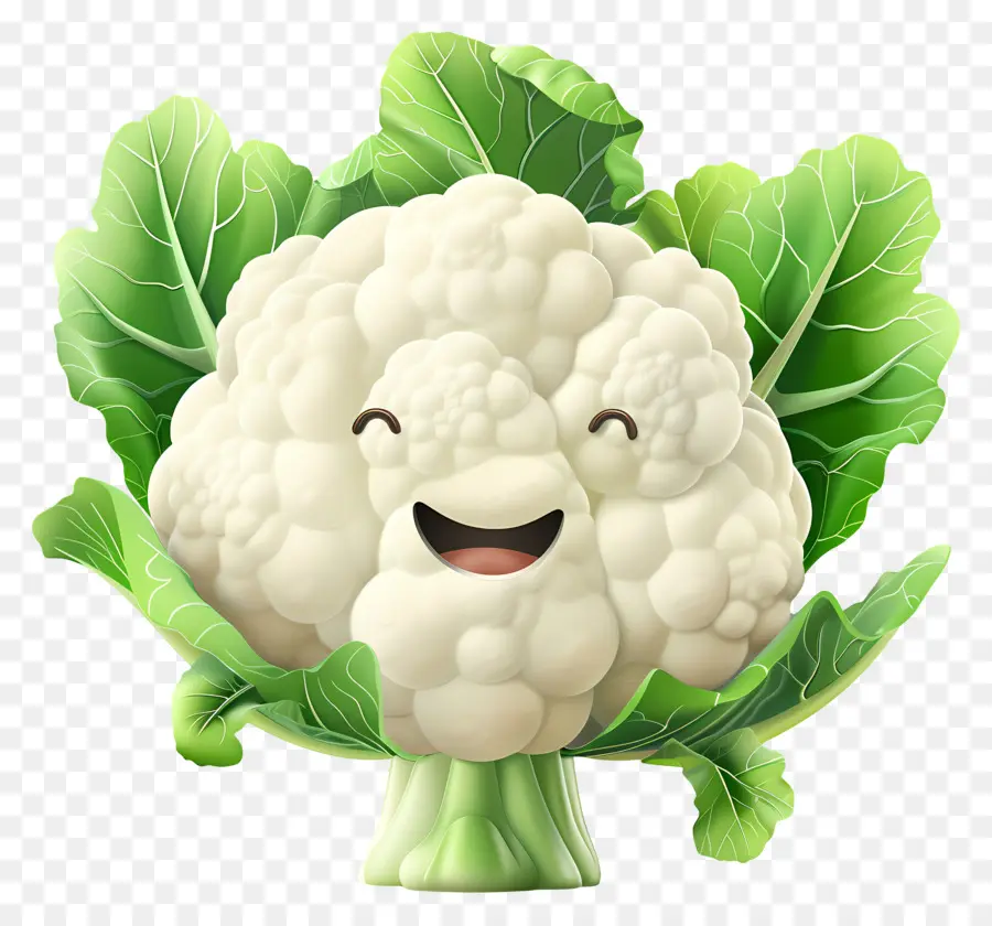 Vegetales De Dibujos Animados 3d，La Coliflor PNG