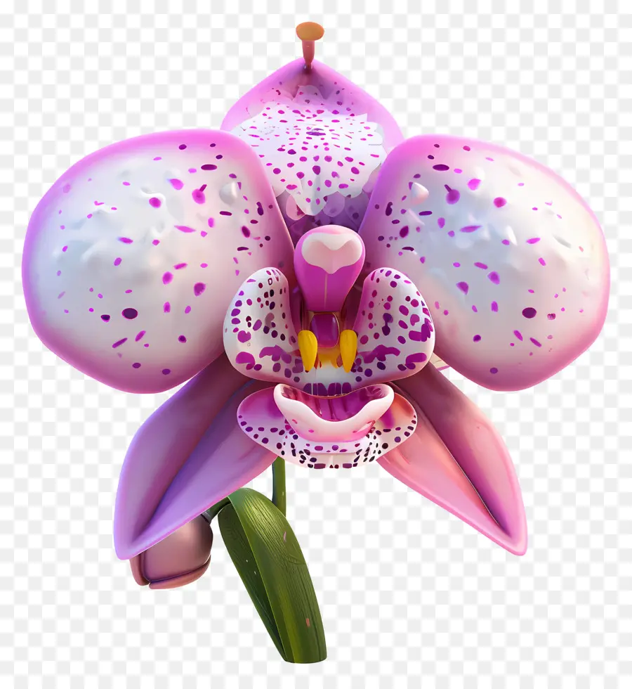 Flores De Dibujos Animados En 3d，Orquídea PNG