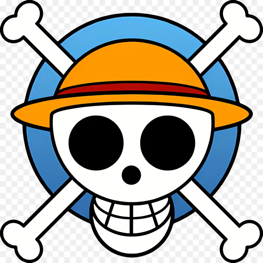 Logotipo De Pirates De Sombrero De Paja，Una Pieza Logotipo PNG