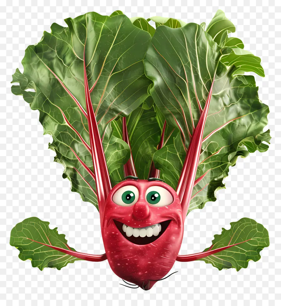 Vegetales De Dibujos Animados 3d，Rábano PNG