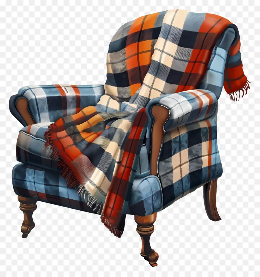 Sillón，Manta Plaid PNG