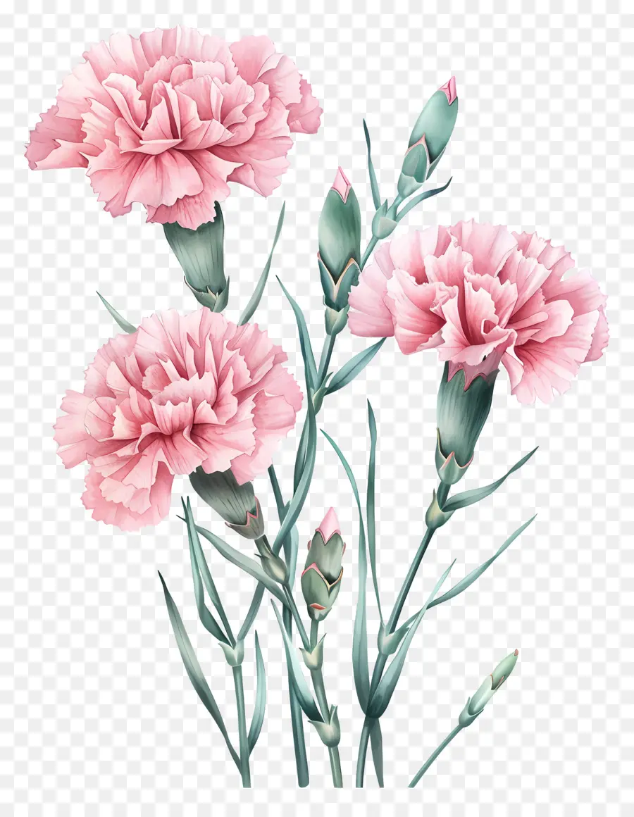 Clavel Rosa，Claveles PNG