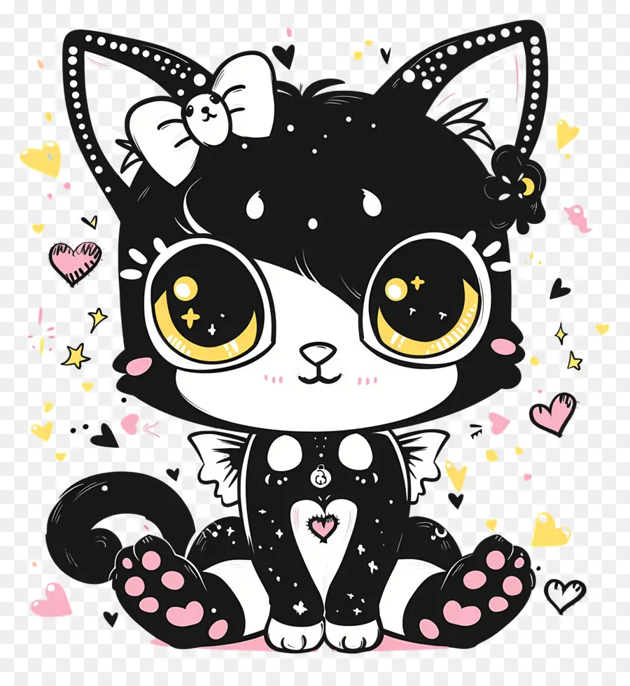 Kuromi，Gato PNG