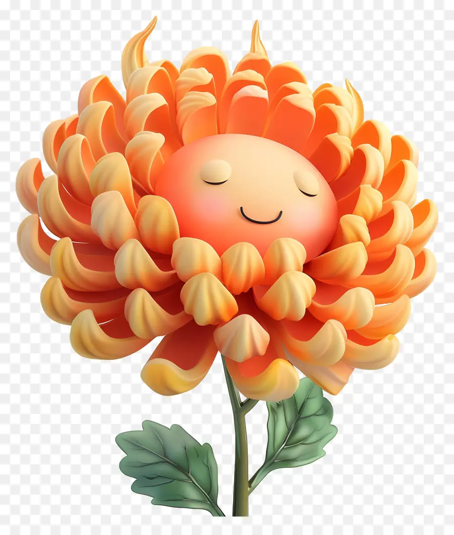 Flores De Dibujos Animados 3d，Crisantemo PNG