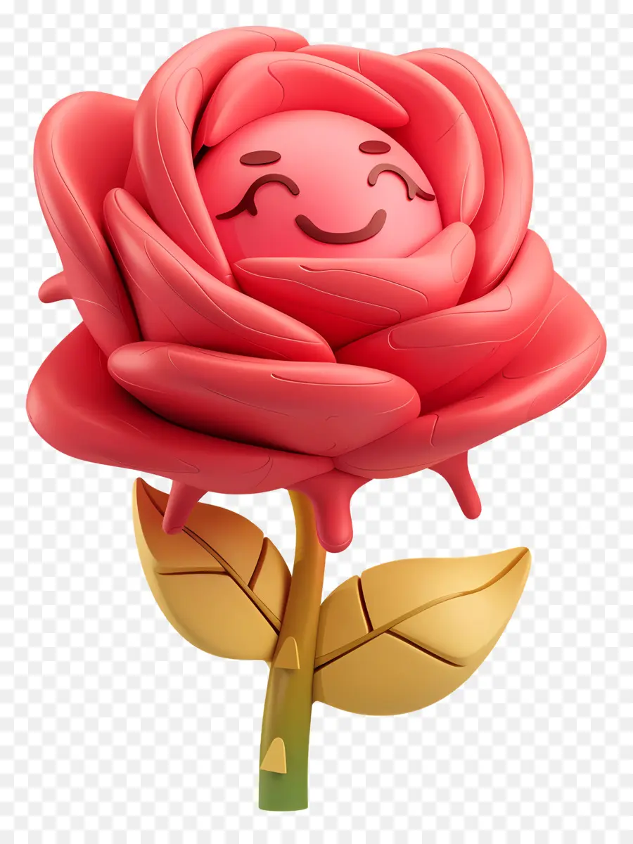 Flores De Dibujos Animados 3d，Flor Sonriente PNG