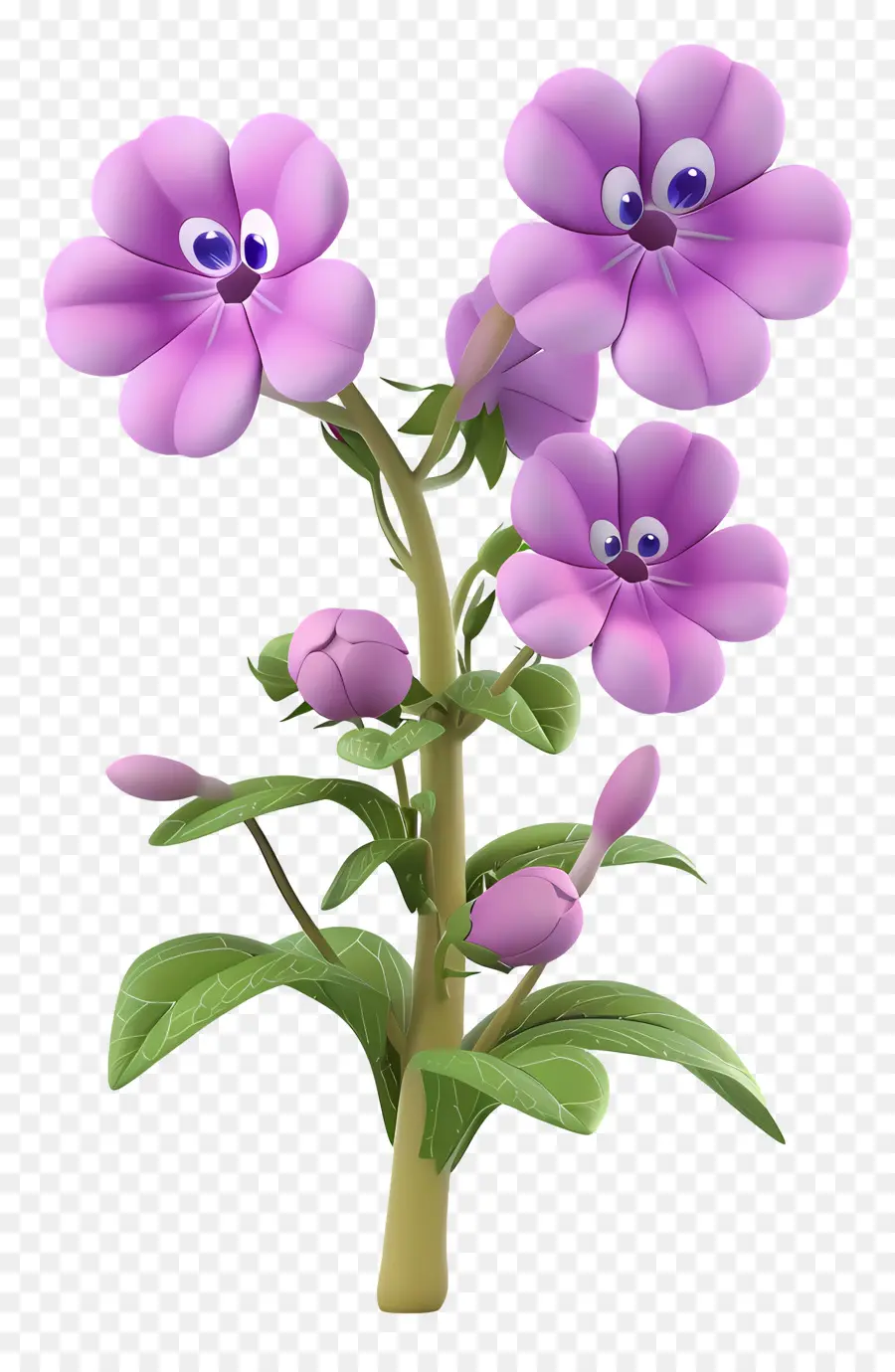 Flores De Dibujos Animados 3d，Pequeña Planta De PNG