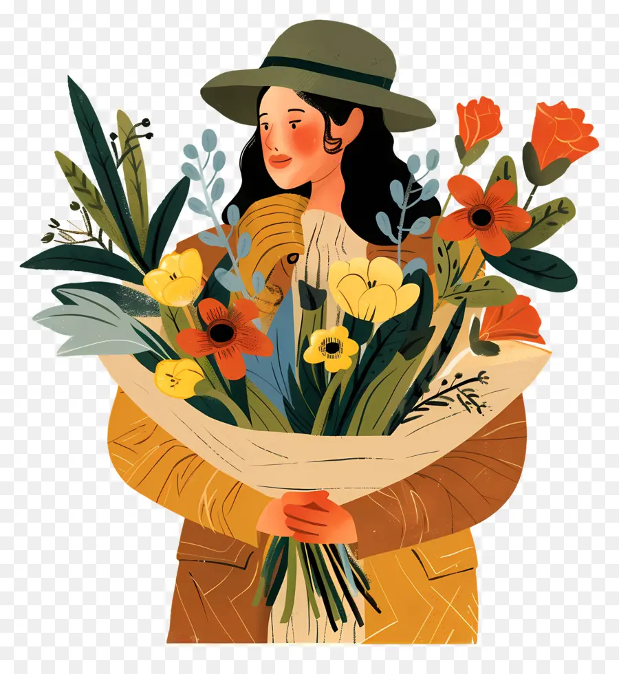 Florista，Mujer PNG