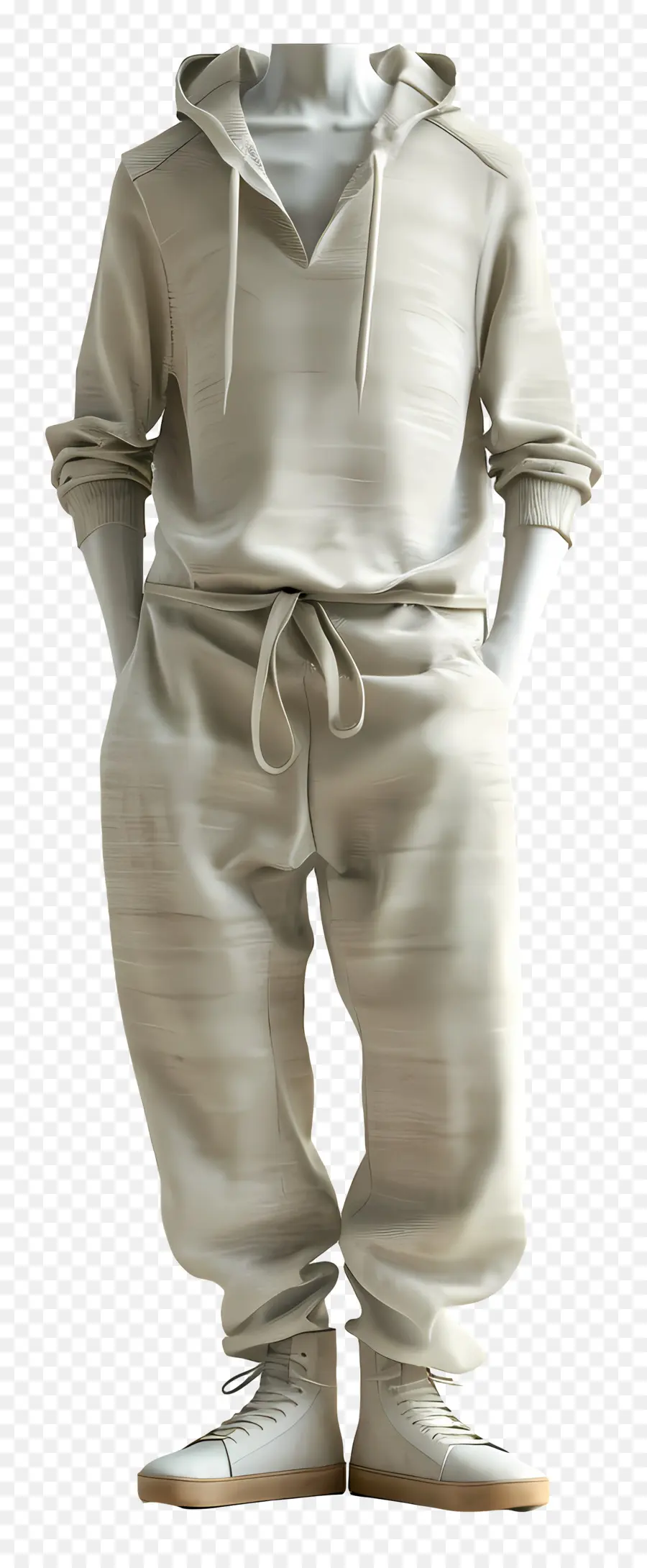 Pantalones De Lino，Chándal Beige PNG