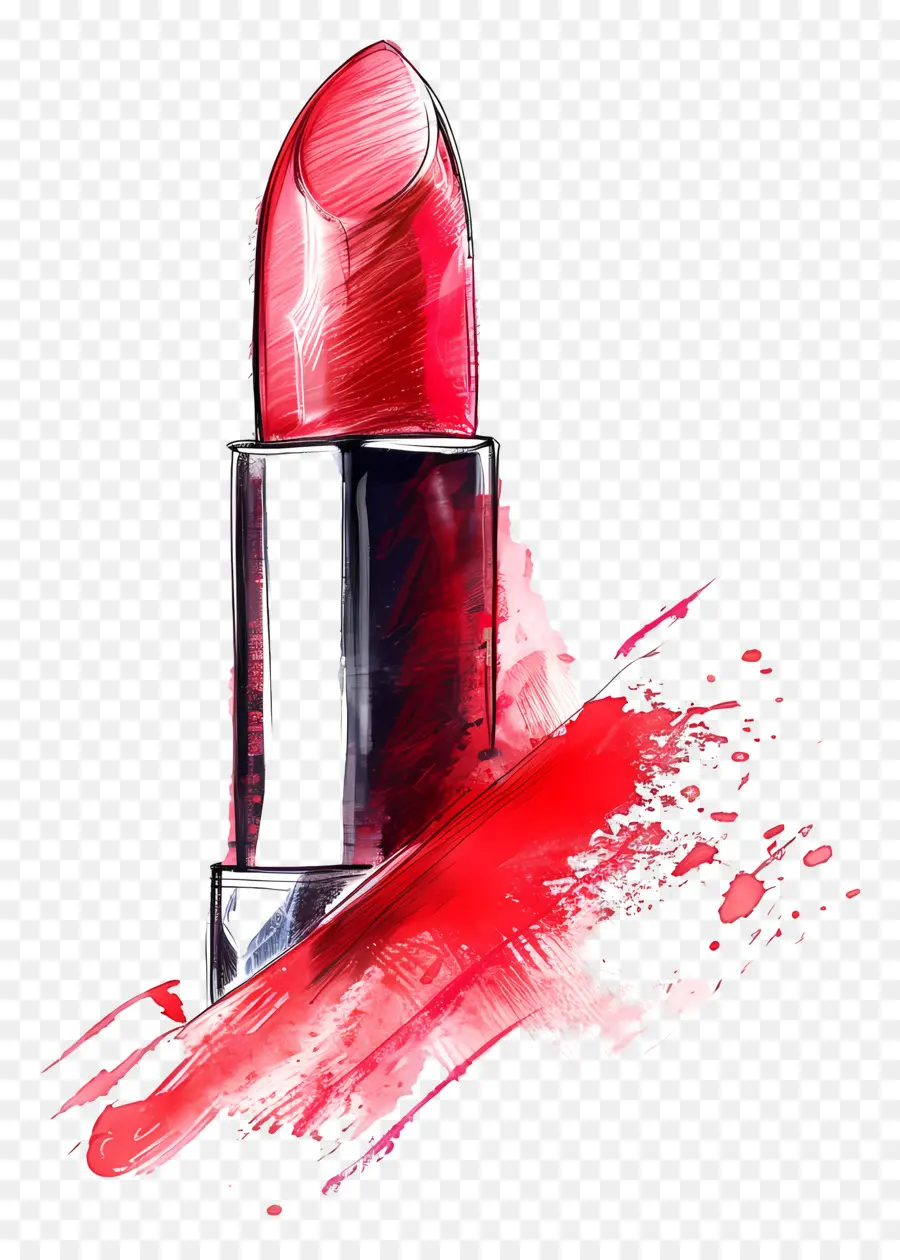 Barra De Labios，El Lápiz Labial Rojo PNG