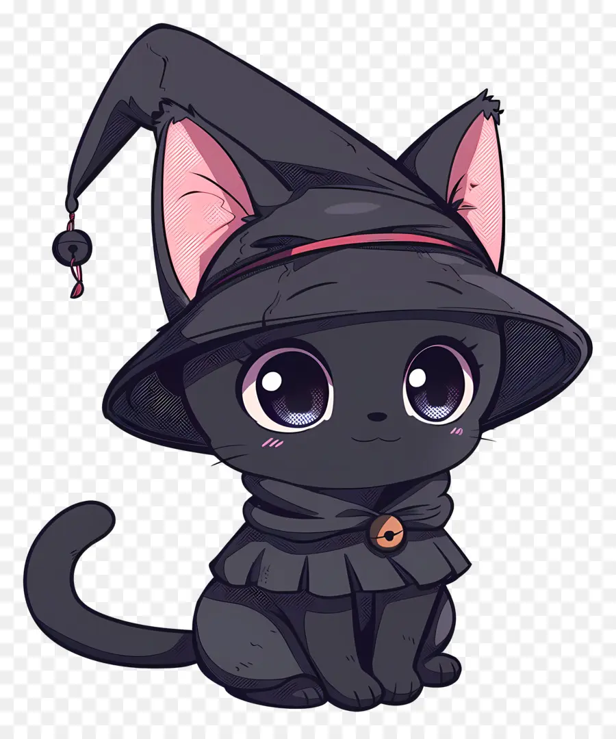 Kuromi，Gato Negro PNG