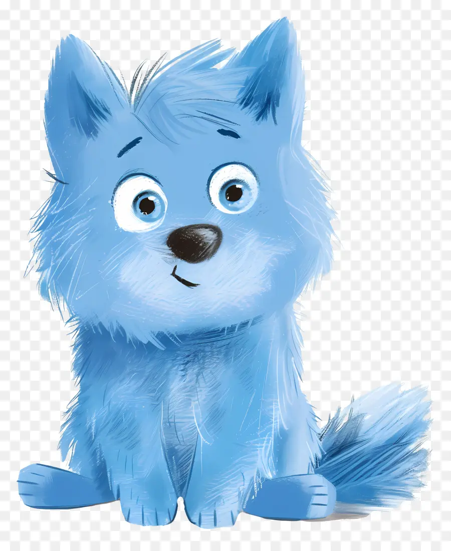 Bluey，Blue Wolf PNG