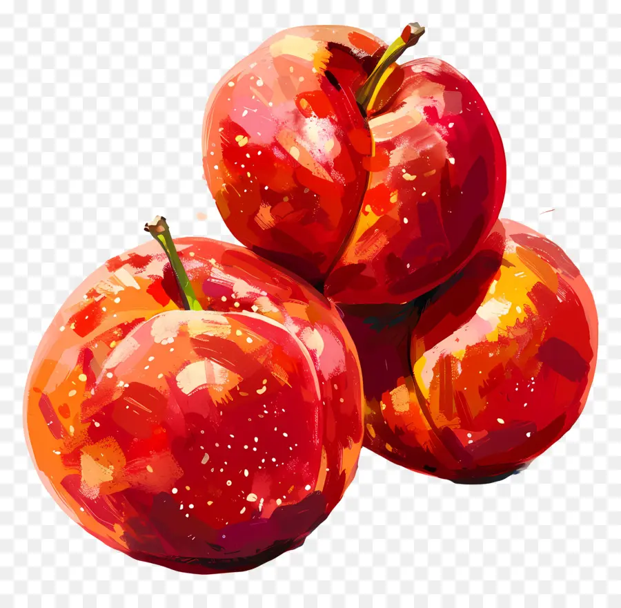 Las Nectarinas，Las Manzanas Rojas PNG