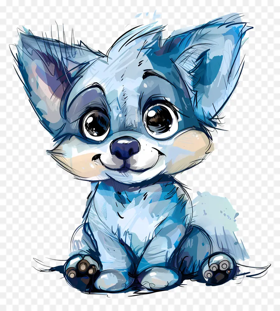 Bluey，Blue Fox PNG