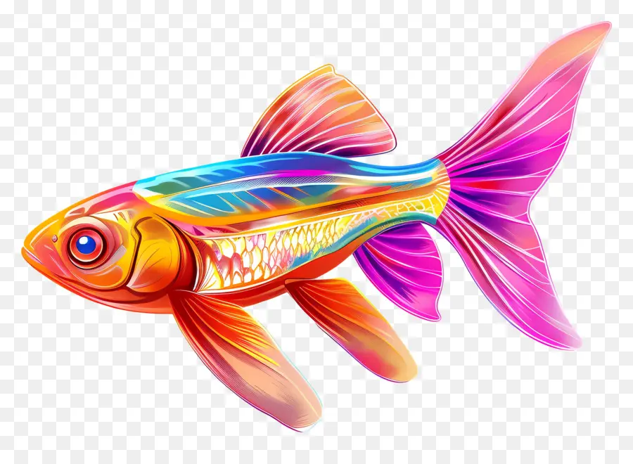 Glofish，Pez PNG