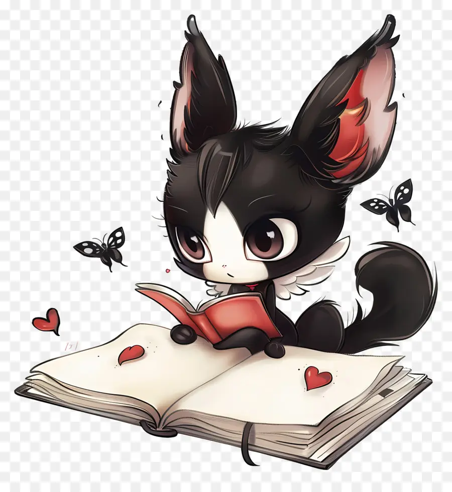 Kuromi，Gato Negro PNG