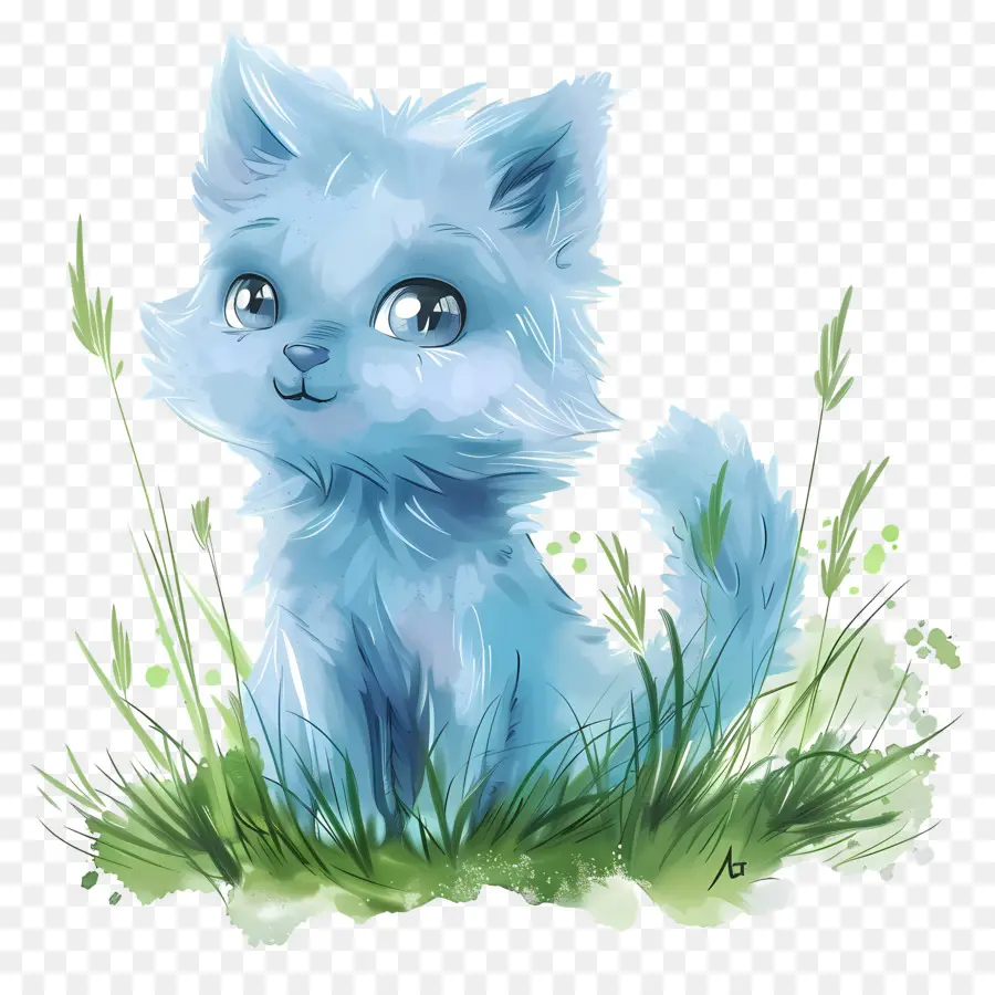 Bluey，Azul Gatito PNG