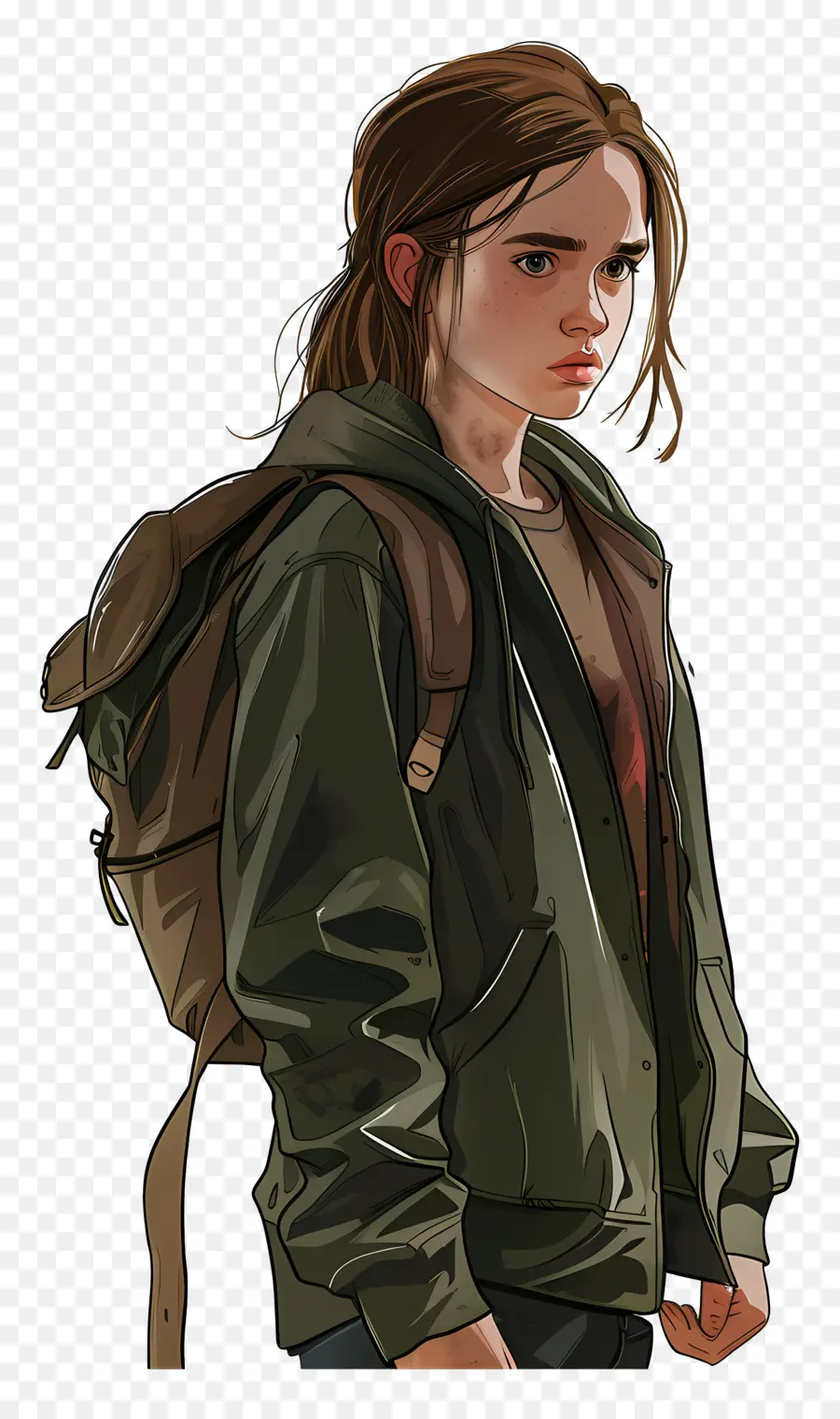 Last Of Us，Chaqueta Verde PNG