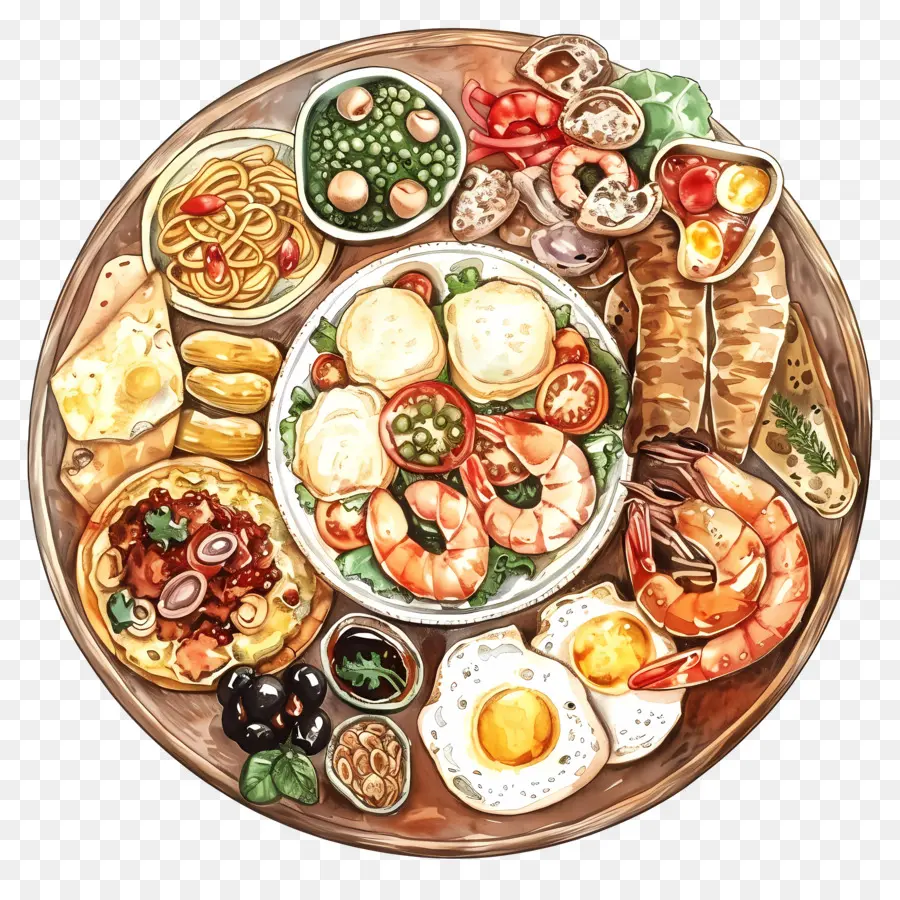 Comida Gourmet，Plato De Comida Deliciosa PNG